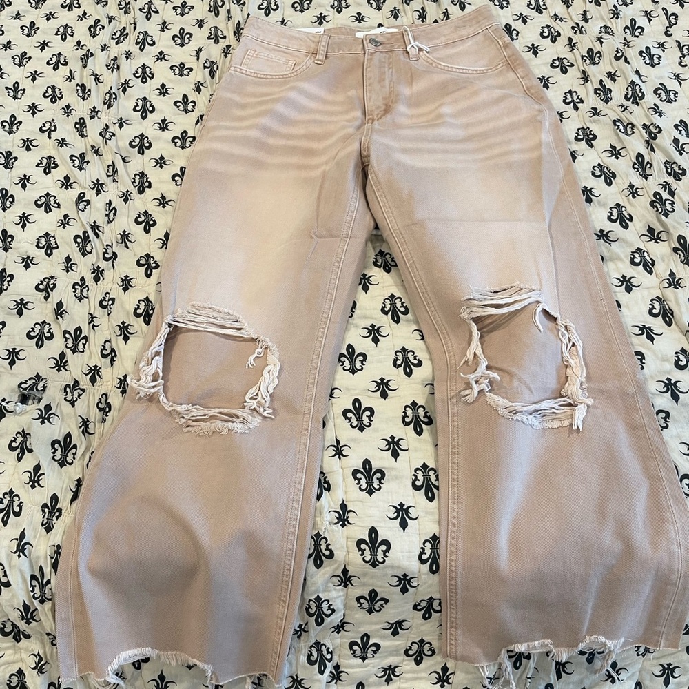 Mauve Flare Jeans